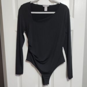 H&M Black Long Sleeve Bodysuit
